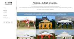 Desktop Screenshot of kirticreations.com